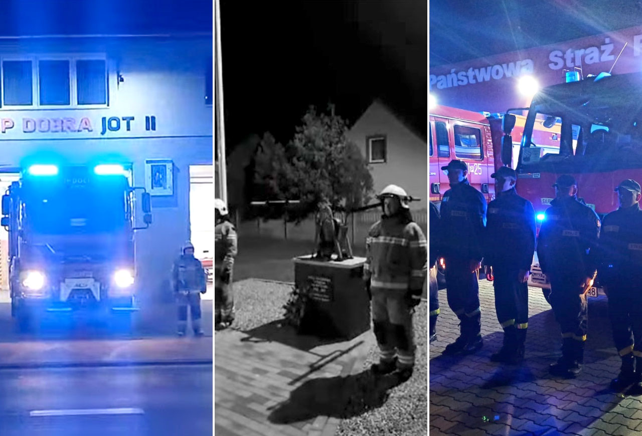 Wideo: Strażacy z całego powiatu oddali hołd zmarłym tragicznie druhom z OSP Czernikowo.