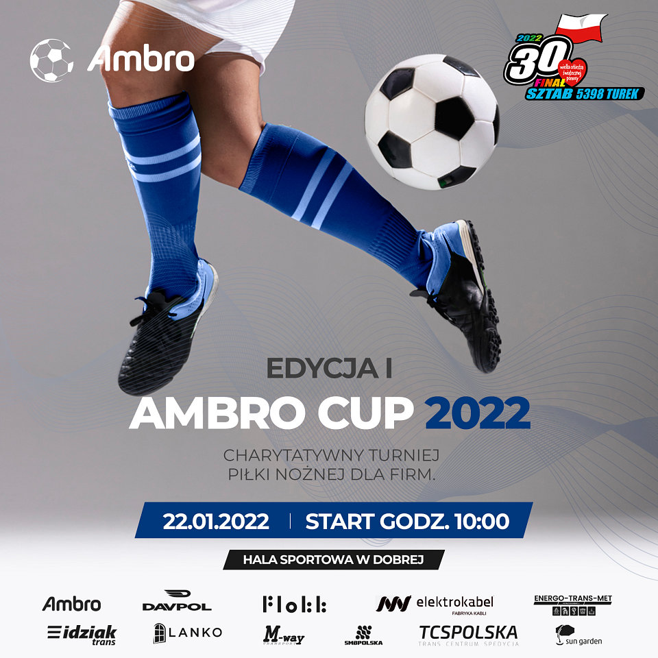 I Edycja AMBRO CUP 2022 już w najbliższą sobotę