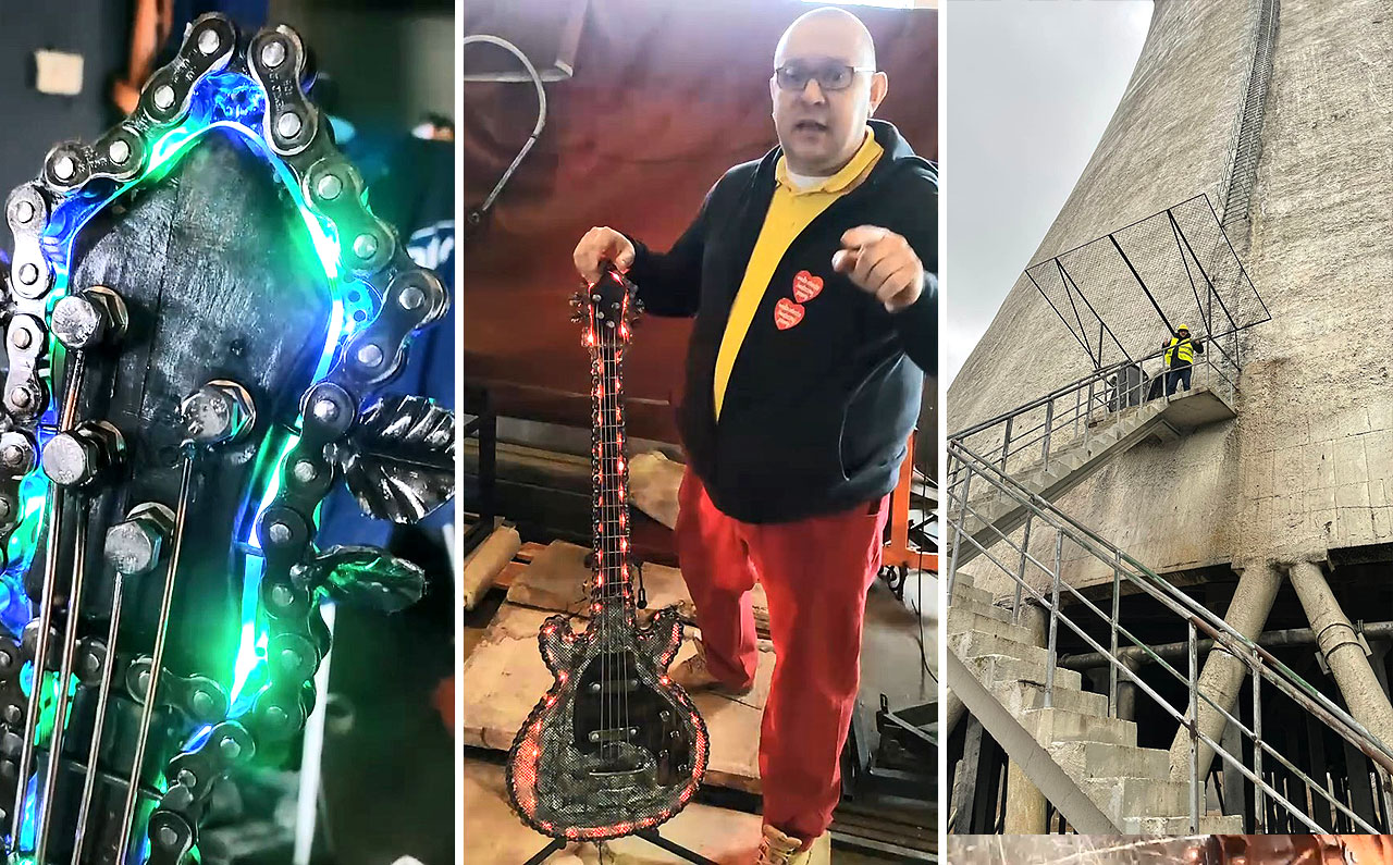 Wideo: Detonacja chłodni, gitara z ledowym oświetleniem... niesamowite licytacje dla WOŚP