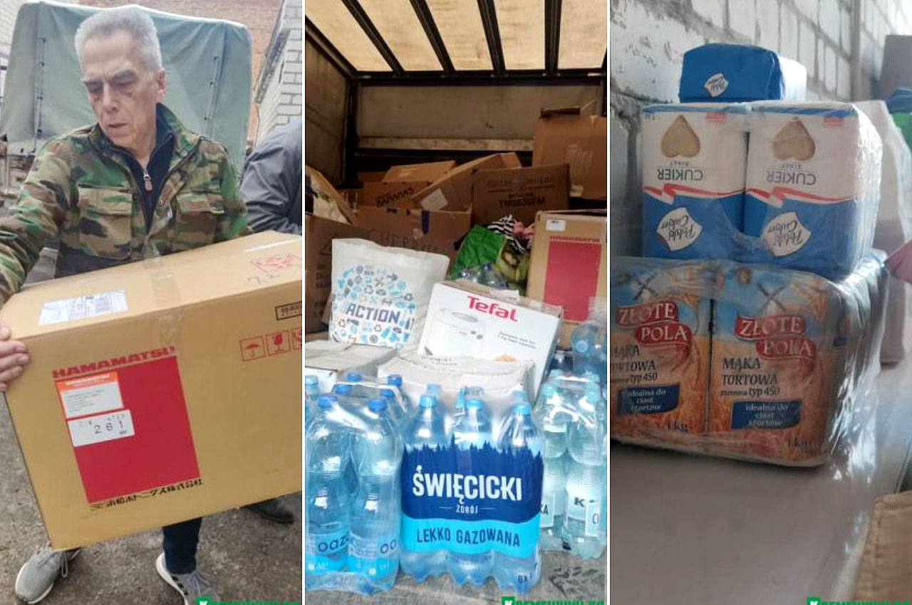 Zbierali żywność, rzeczy i lekarstwa. Ukraiński portal odnotował pomoc humanitarną turkowian dla Krzemieńczuka - fot.: kg.ua