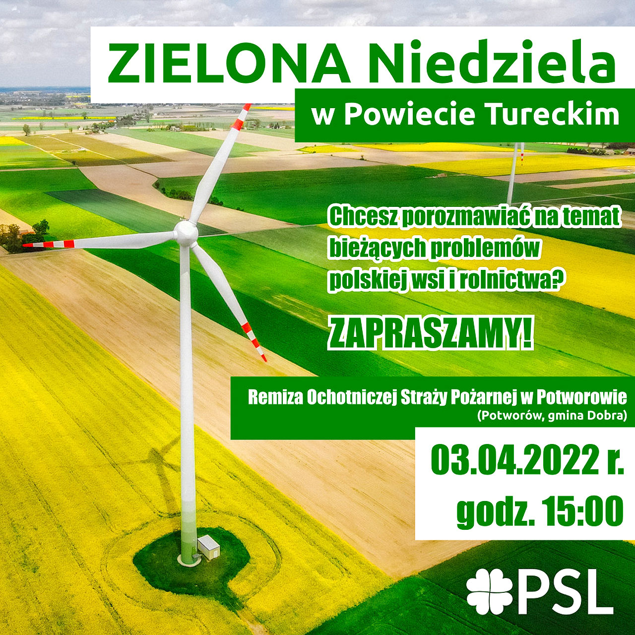 W Potworowie porozmawiają o problemach polskiej wsi. PSL zaprasza na spotkanie 