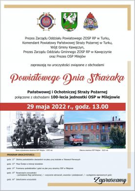 Powiatowy Dzień Strażaka w Milejowie i 100-lecie jednostki