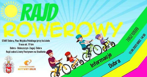 Rajd rowerowy w Dobrej