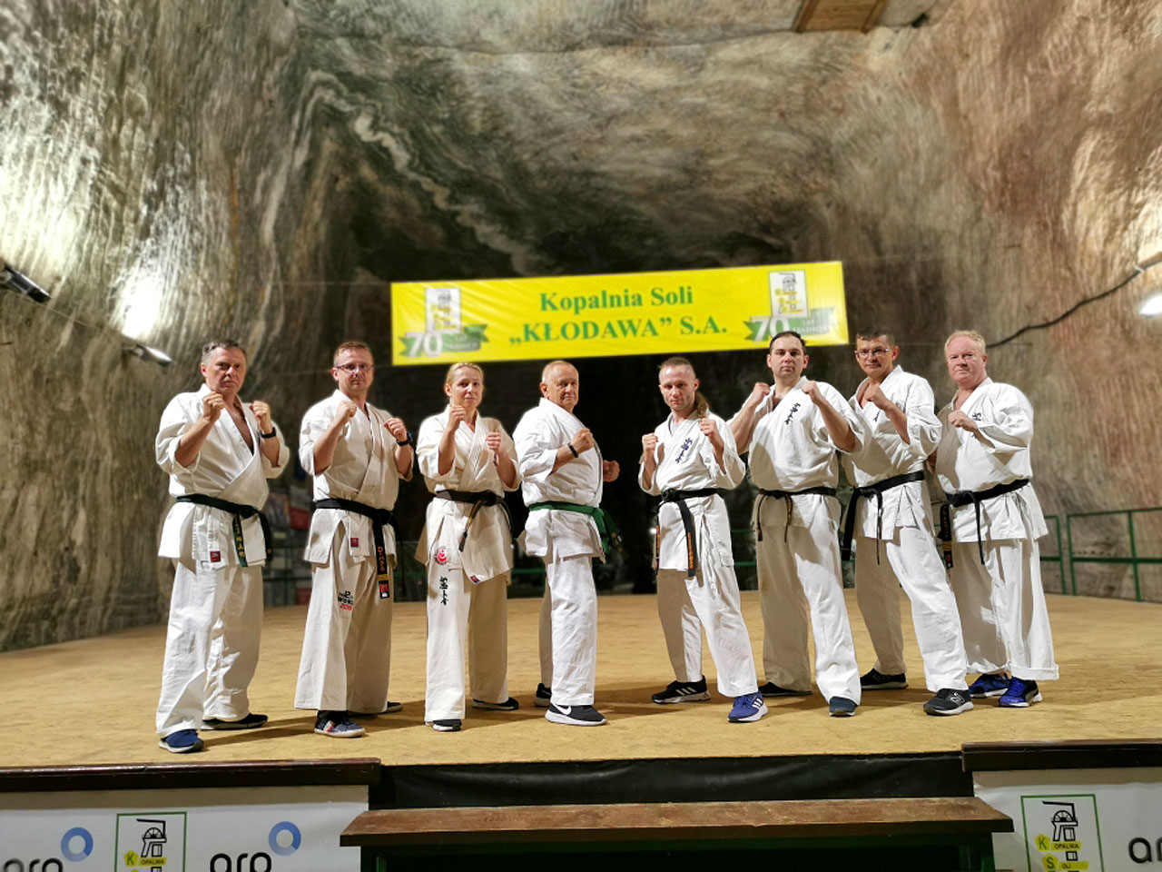 Podziemny trening. Karatecy z Turku trenowali w kopalni soli - fot.: Klub Sportów i Sztuk Walk w Tuliszkowie