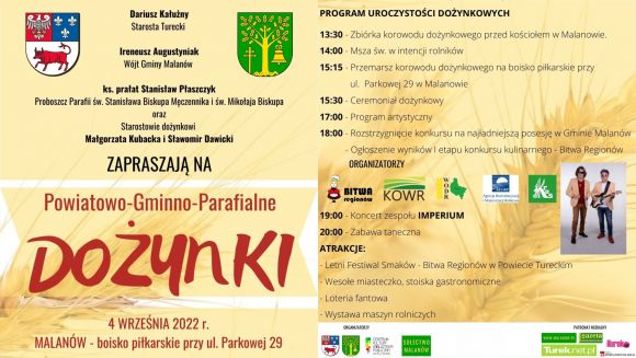 Dożynki Powiatowo - Gminno - Parafialne w Malanów 2022