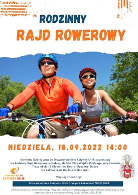 Rodzinny rajd rowerowy w gminie Dobra