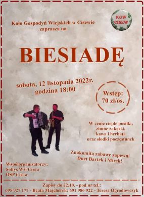 Biesiada w Cisewie