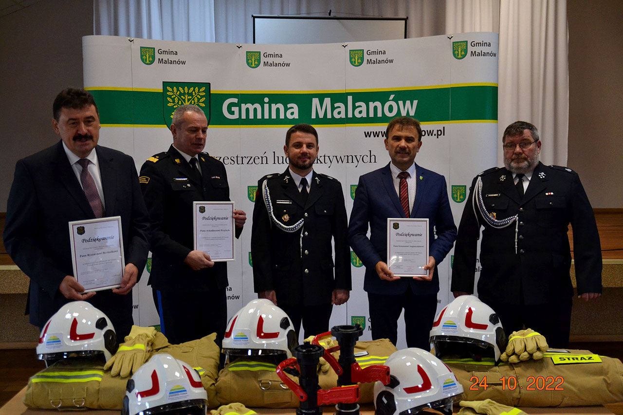 Nowy sprzęt dla druhów strażaków z OSP Malanów  - fot.: UG Malanów