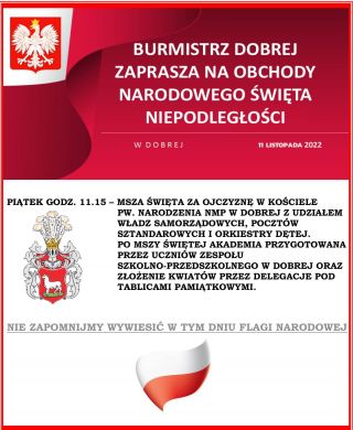 Obchody Narodowego Święta Niepodległości gmina Dobra