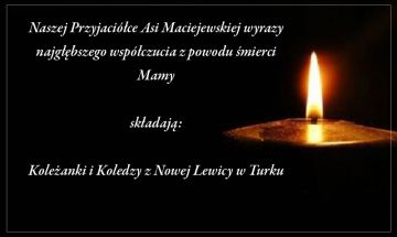 Kondolencje od Nowej Lewicy w Turku.