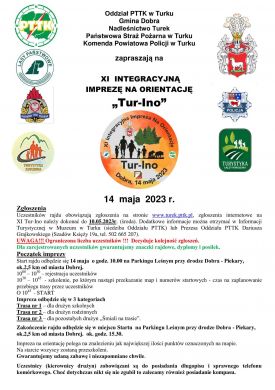 XI  INTEGRACYJNA IMPREZA NA ORIENTACJĘ ?Tur-Ino?