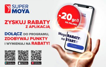 Super MOYA - nowa aplikacja mobilna dla klientów sieci stacji paliw MOYA
