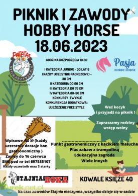 Piknik i zawody Hobby Horse w Stajni Roka
