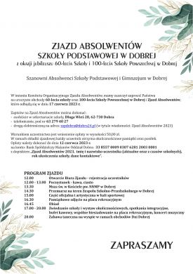 Zjazd Absolwentów Szkoły Podstawowej w Dobrej