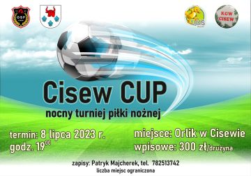 To będzie spektakularne wydarzenie! Nocny Turniej Cisew Cup już w sobotę, 8 lipca!