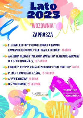 Artystyczne lato w GOK Wozownia