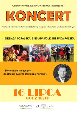 Koncert folk i monodram muzyczny Dariusza Kordka