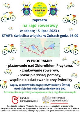 Rajd rowerowy KGW Nasze Żuki