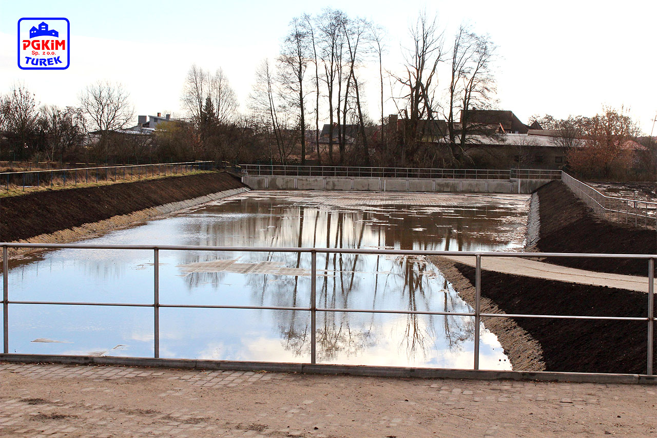 Nowy zbiornik będzie chronić przed zalewaniem - fot.: PGKiM w Turku