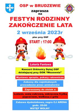 Festyn rodzinny  Zakończenie lata  w Brudzewie