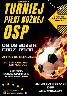 Gminny Turniej Piłki Nożnej OSP