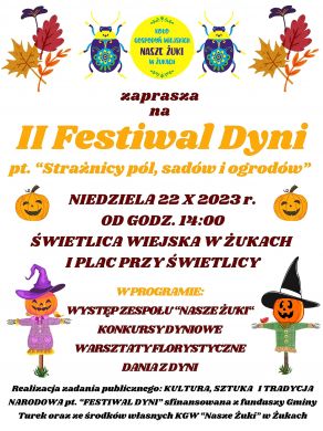 II Festiwal Dyni w Żukach! Strażnicy pól, sadów i ogrodów