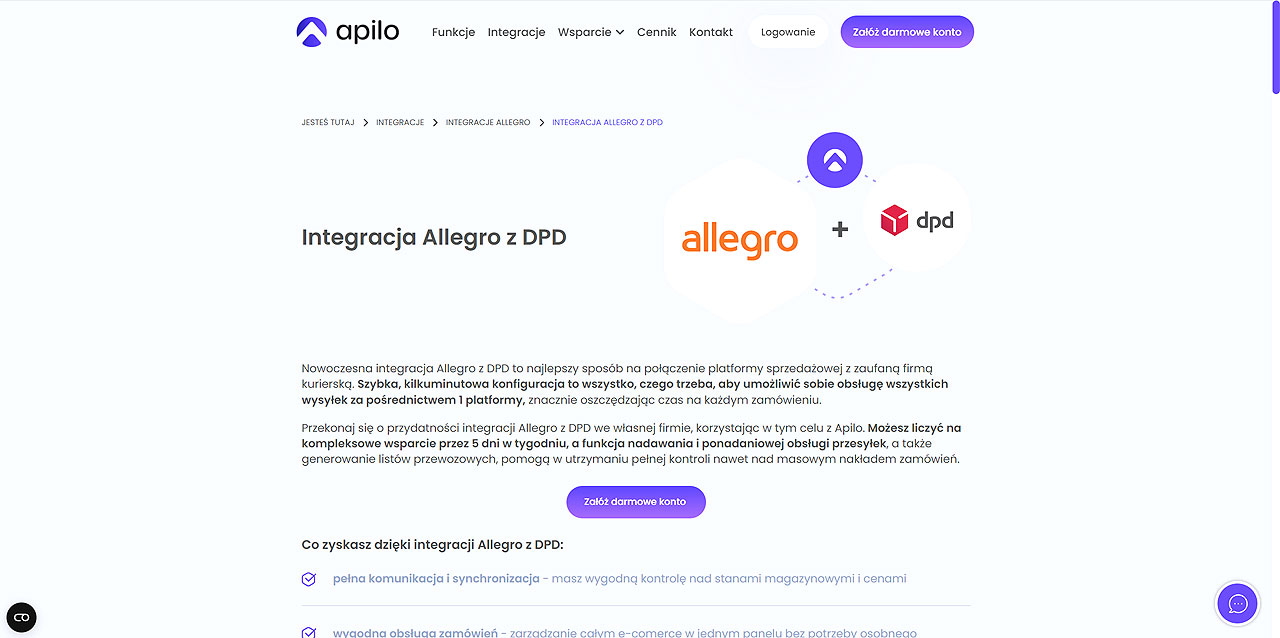 Efektywna logistyka e-commerce. Jak połączenie Allegro z kurierem DPD od Apilo może usprawnić Twoją sprzedaż?