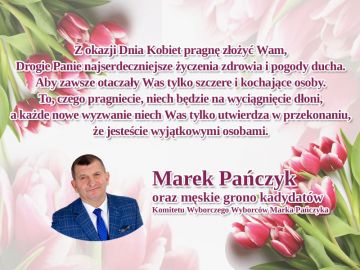 Życzenia Dzień Kobiet - Marek Pańczyk