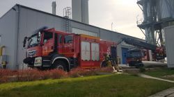 Miasto Turek: Cztery jednostki strażackie na ćwiczeniach w ciepłowni Getec