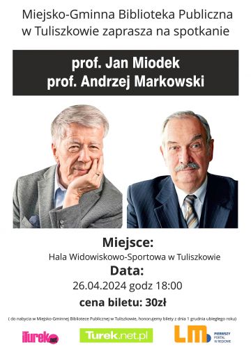 Nie tylko dla polonistów! Profesorowie Miodek i Markowski na spotkaniu w Tuliszkowie
