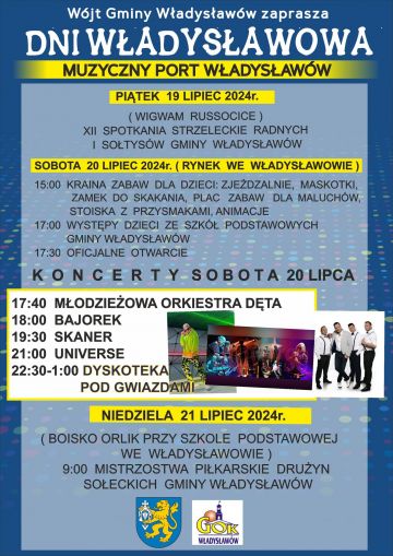 Muzyczny Port Władysławów startuje już w sobotę! Zacumuj na rynku i baw się do niedzieli!