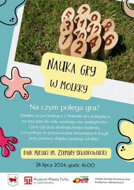 Nauka gry w Mollky w Parku Miejskim w Turku