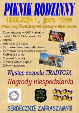 Piknik Rodzinny w Malanowie