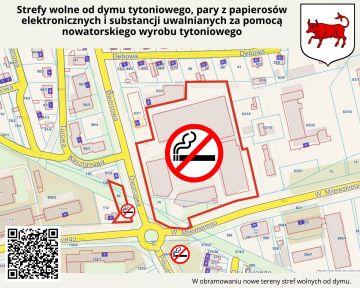 Więcej stref wolnych od dymu w Turku. Zapalisz i zapłacisz mandat 500 zł! - Mapa stref w Turku wolnych od dymu 