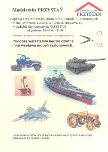 Warsztaty modeli kartonowych w Przystani