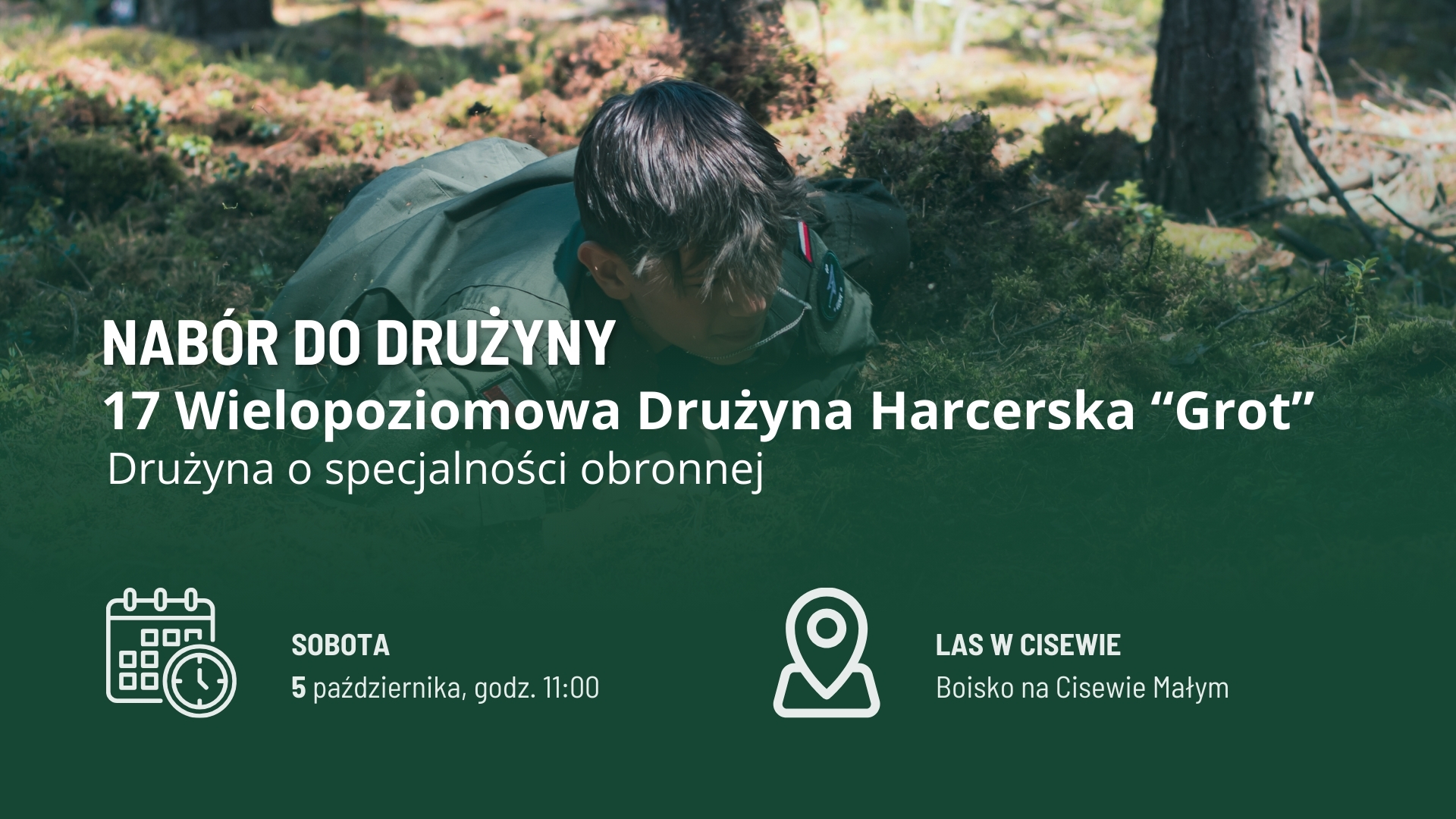 Dołącz do turkowskich harcerzy! 17 Wielopoziomowa Drużyna Harcerska „Grot” rekrutuje.  - Harcerze z Drużyny Grot otwierają drzwi dla nowych członków