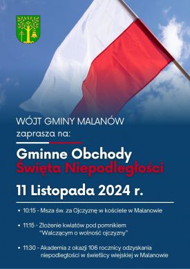Gminne Obchody Święta Niepodległości w Malanowie
