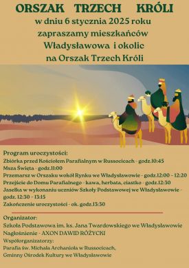 Orszak Trzech Króli 2025 w gm. Władysławów