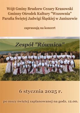Koncert Zespołu „Równica” w Janiszewie