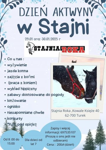 Dzień Aktywny w Stajni Roka