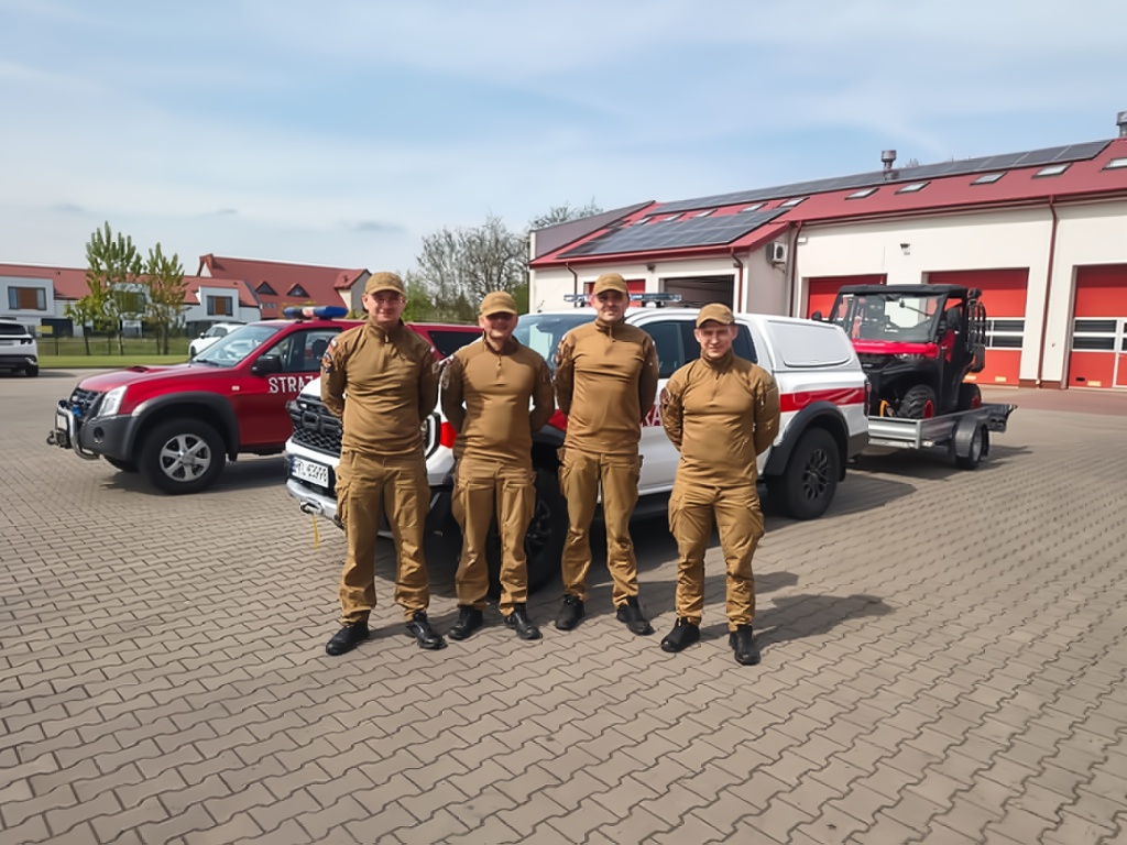 Strażacy z Turku wyruszyli na Podlasie. Będą wspierać akcję gaszenia Biebrzańskiego Parku Narodowego