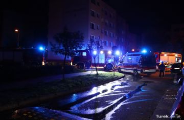 Pożar w bloku na Milewskiego w Turku. Jedna...