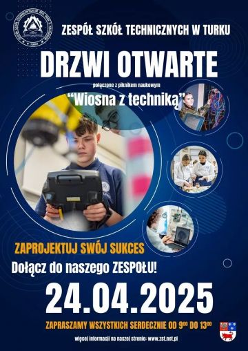 Wiosna z Techniką w ZST Turek. Drzwi Otwarte z piknikiem i pomysłem na przyszłość