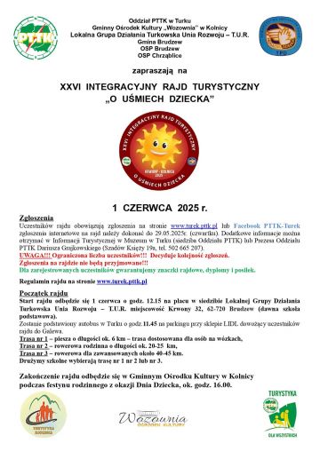 XXVI Integracyjny Rajd Turystyczny „O...