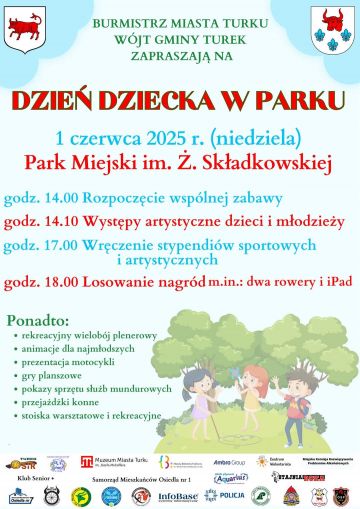 Dzień Dziecka w parku miejskim w Turku już w niedzielę. Będzie mnóstwo atrakcji i zabawy!