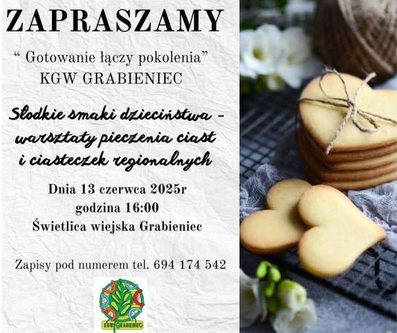 Warsztaty pieczenia ciast i ciasteczek...