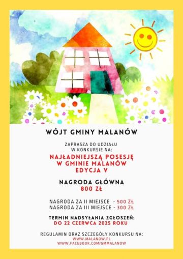 Konkurs na na najładniejszą posesję w gminie...