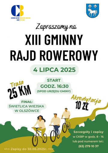 XIII Gminny Rajd Rowerowy w gminie Przykona