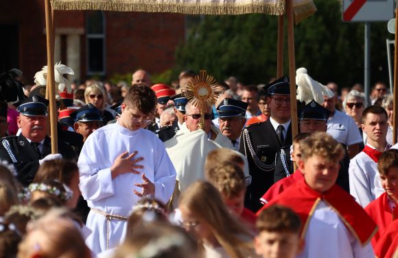 Boże Ciało w parafii św. Barbary w Turku....