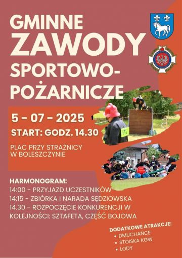 Gminne Zawody Sportowo-Pożarnicze w Boleszczynie